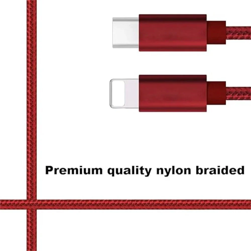 4 Pack Fast Charger Cable Type 6ft USB C PD Cord to For iPhone 14 13 12 11